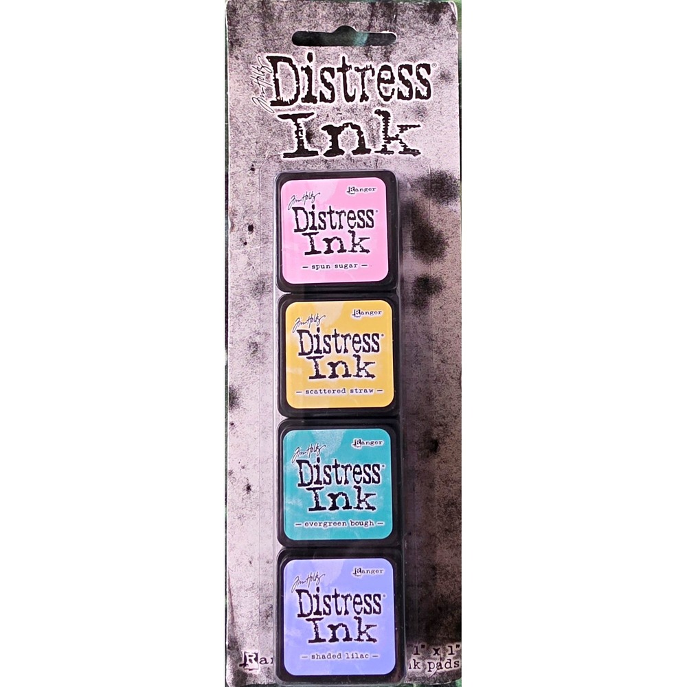 Tim Holtz Mini Distress Ink Pads Kit #4 Spun Sugar Shaded Lilac Pastels Ranger